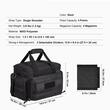 Geanta tir arme poligon, 37 × 26 × 23 cm, Capacitate 4 x pistoale, 6 x incarcatoare, Negru