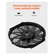 Ventilator cu panou solar pentru mansarda, Aluminiu, Termostat reglabil, Φ340 x 70 mm, Negru, 45 W