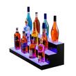 Suport bauturi cu 3 trepte, Iluminare led RGB, Telecomanda si App, Alimentare retea sau Power Bank, 762x300x250 mm, Portabil, Acril