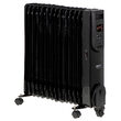 Calorifer electric cu ulei, Camry Negru, Telecomanda, 15 elementi, 3 trepte de putere 1000W / 1500W / 2500W 