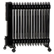 Calorifer electric cu ulei, Camry Negru, Telecomanda, 15 elementi, 3 trepte de putere 1000W / 1500W / 2500W 