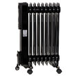 Calorifer electric cu ulei, Camry Negru, Telecomanda, 9 elementi, 3 trepte de putere 800W/1200W/2000W