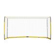 Poarta de fotbal 3.6 x 1.8 m, Portabila si pliabila, tarusi fixare, plasa, stalpi fibra de sticla, galben