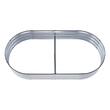 Pat de gradina din otel galvanizat pentru flori/legume, Suprainaltat, 182.5 x 92.5 x 28 cm, fara fund