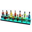 Suport bauturi cu 2 trepte, Iluminare led RGB, Telecomanda si App, USB, retea sau Power Bank, 1210x200x150 mm, Portabil, Acril
