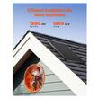 Ventilator cu panou solar pentru mansarda, Aluminiu, Termostat reglabil, Φ400 x 150 mm, Portocaliu, 45 W