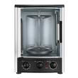 Gratar electric vertical pentru shawarma / kebab, capacitate 22 l, 1500 W, tava scurgere, suport 7 frigarui
