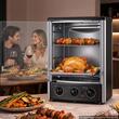 Gratar electric vertical pentru shawarma / kebab, capacitate 22 l, 1500 W, tava scurgere, suport 7 frigarui