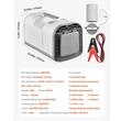 Aparat de aer conditionat Portabil, pentru camping, 3000 BTU, Telecomanda cu control tactil, 200 m³/h, DC24V/AC