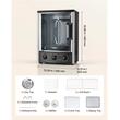 Gratar electric vertical pentru shawarma / kebab, capacitate 22 l, 1500 W, tava scurgere, suport 7 frigarui