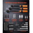 Set 3 x Cheie dinamometrica cu extensie si chei tubulare si biti, 1/4, 1/2, 3/8 inch, Cuplu 2.3-27.1 Nm, 6.8-61.2 Nm, 13.5-230.5, Cr-Mo
