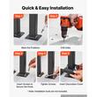 Balustrada pentru 1 x trepte, Otel, Negru, Kit instalare, Inaltime 95 cm, max 100 kg