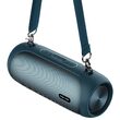 Boxa portabila, Bluetooth, 30 W, Intrare AUX, USB, TWS, Lumina RGB, IPX5, MP3/WAV/WMA/FLAC, Albastra