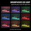 Suport sticle, Iluminare led RGB, Telecomanda si App, USB, retea sau Power Bank, 762x114x32 mm, Portabil, Acril