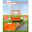 Platforma de lucru tip cusca pentru stivuitor, 1225 x 1148 mm, Capacitate max 635 kg, Otel carbon, 4 x Roti