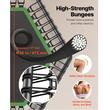 Trambulina fitness cu maner suport cu 3 niveluri de inaltime, Pliabila, max 205 kg, cadru Otel, Diametru 1385 mm
