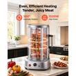 Gratar electric vertical pentru shawarma / kebab, capacitate 11.5 l, 1500 W, tava scurgere, suport 7 frigarui