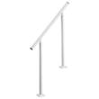 Balustrada pentru 2-3 x trepte, Aluminiu, Alb, Kit instalare, Unghi reglabil 0–60°, max 100 kg