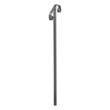 Balustrada pentru 1-2 x trepte, Otel, Negru, Kit instalare, max 100 kg