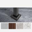 Balustrada fier forjat, 4-5 trepte Vivatechnix, Inaltime 1100 mm, lungime 1694 mm, pozitii reglabile, Negru mat