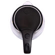 Fierbator electric cordless, Inox si Sticla, Capacitate 1.7 l, putere 2200 W, cana gradata, 24 x 21 x 16 cm