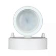 Aplica led cu soclu 2xGU10, Fara bec, Rotunda, Inox, 163 x 85mm, IP44