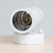 Aplica led cu soclu 2xGU10, Fara bec, Rotunda, Inox, 163 x 85mm, IP44