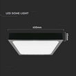 Plafoniera patrata cu senzor de miscare, Negru 30W, lumina neutra 4000K, IP44, 3000 lm, 420x420 mm