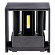Aplica led cub, 660 lm, 6W, 3000K, 100 x 100 x 100 mm, Aluminiu, Negru