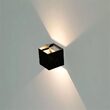 Aplica led cub, 660 lm, 6W, 3000K, 100 x 100 x 100 mm, Aluminiu, Negru