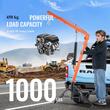 Macara hidraulica pentru camionete, Capacitate 450 kg, Control pivotant 360°, Brat telescopic