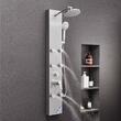 Panou dus, Otel inoxidabil, Jet masaj, 3 in 1, dimensiune 1240 x 200 x 450 mm