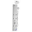 Panou dus, Otel inoxidabil, Jet masaj, 3 in 1, dimensiune 1240 x 200 x 450 mm
