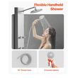 Panou dus, Otel inoxidabil, Jet masaj, 3 in 1, dimensiune 1240 x 200 x 450 mm