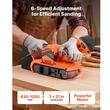 Slefuitor cu banda 7.6 x 53.3 cm, putere 750 W, 6 x viteze 630-1200 rpm, 2 saci de praf, 10 benzi de slefuit