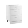 Dulap de baza cu 3 sertare, 600 x 475 x 816 mm, alb