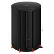 Butoi pliabil pentru apa, Capacitate 380 l, Culoare Negru, Inaltime 103 cm, Diametru 70 cm, Robinet, Rezistent UV