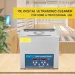 Aparat de curatat cu ultrasunete, Capacitate 10 l, 240 W, frecventa dubla 28/40 kHz, Inox, Panou digital