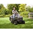 Tractoras pentru gazon, putere 12 CP, cos 250 l, Inaltime 30-90 mm, Latime taiere 86 cm, caroserie otel