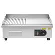 Plita electrica, Plancha Inox 3200 W, suprafata de gatit Striata/Neteda 535 x 300 mm, control reglabil al temperaturii 50-300°C