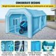 Cabina de vopsit gonflabila, dimensiune 4 x 2.5 x 2.2 m, 2 x suflanta 350/750 W, Impermeabila, PVC, sistem filtrare