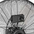 Ventilator industrial de podea, diametru 610 mm, Metal, 80 W, 3 viteze, unghi de rotatie 360 grade, 2 x roti