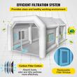 Cabina de vopsit gonflabila, dimensiune 4 x 2.5 x 2.2 m, 2 x suflanta 350/750 W, Impermeabila, PVC, sistem filtrare