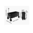 Carucior pliabil pentru gradina, camping, 300 l, 1220×600×610 mm, Capacitate 204 kg, Otel/Nylon, 4 x roti late de 7 inch