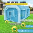 Cabina de vopsit gonflabila, dimensiune 4 x 2.5 x 2.2 m, 2 x suflanta 350/750 W, Impermeabila, PVC, sistem filtrare