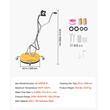 Curatitor pavaje pentru masina de spalat cu presiune, Diametru 508 mm, 4 x roti, 138-276 bar, debit pana la 15 l/min, Inox/ABS