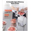 Masina electrica de tocat carne, Profesionala, nr 22, 2 lame inox, 1100W, Accesoriu carnat, 2 site, 4.2 kg/min