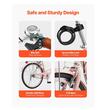 Bicicleta de oras, Roti 26 inch, 2 x frane V-Brake, Cos cumparaturi, max 150 kg, Otel, mansoane maner piele, 1 viteza, Roz