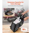Geanta sa pentru motociclete, 18 l, Negru, 450 x 265 x 155 mm