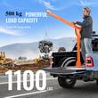 Macara cu troliu electric pentru camionete, Capacitate 500 kg, Control pivotant 360°, Brat telescopic